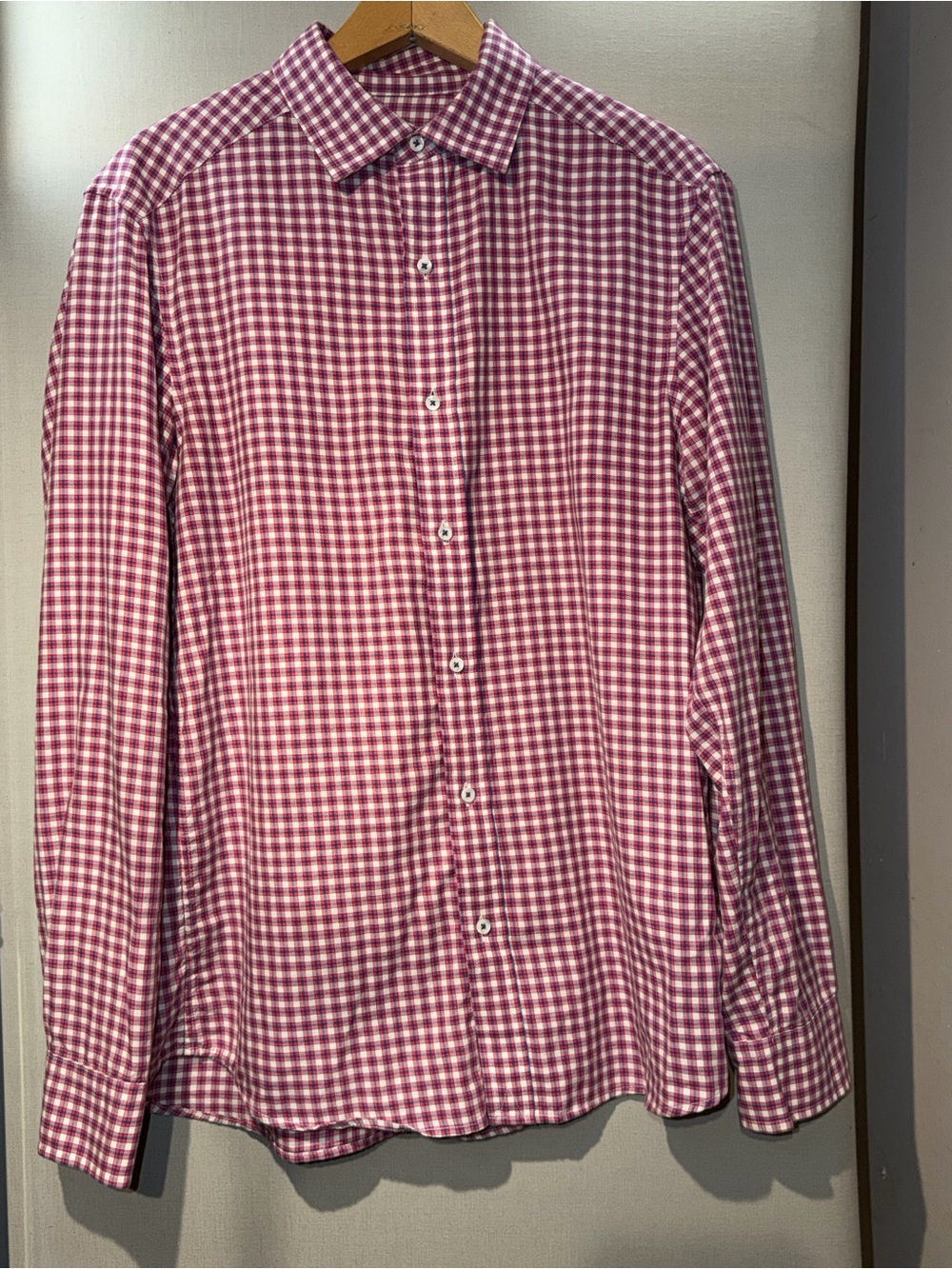Men's Vineyard Vines Gingham Button-Down Shirt Red